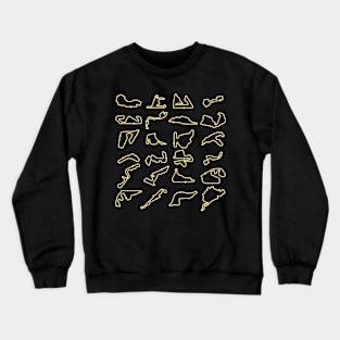f1 tracks Crewneck Sweatshirt